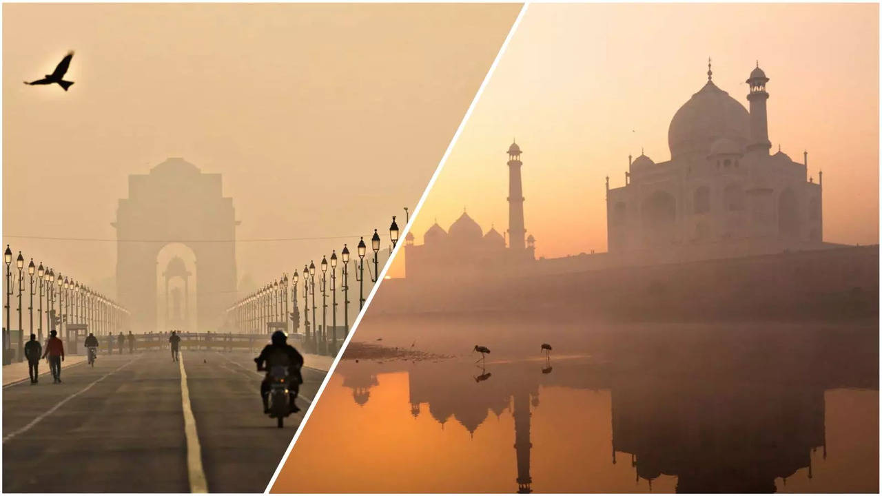 ​Northern India's iconic landmarks like India gate and Taj Mahal vanished under a toxic shroud​