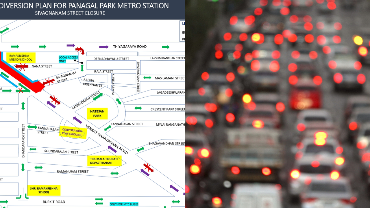 Chennai traffic advisory