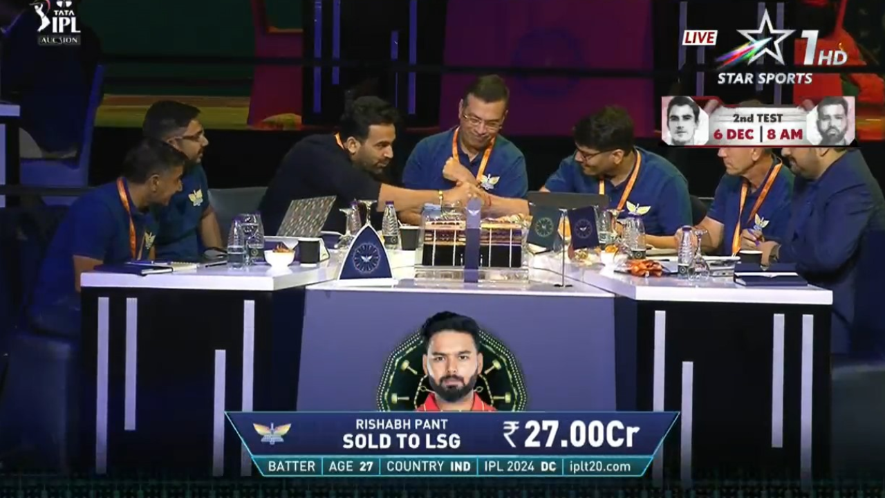 The IPL 2025 mega auction is underway in Jeddah