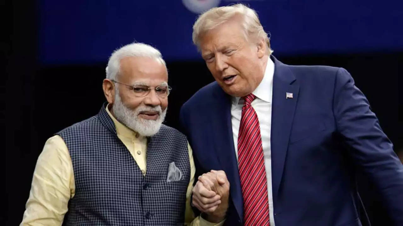 Donald Trump and PM Modi.