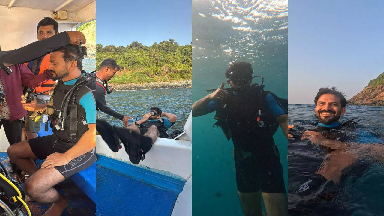 Daali Dhananjaya goes scuba diving in Netrani Island