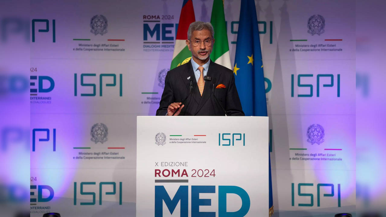 EAM Jaishankar was speaking at the 10th MED Mediterranean Dialogue in Rome.