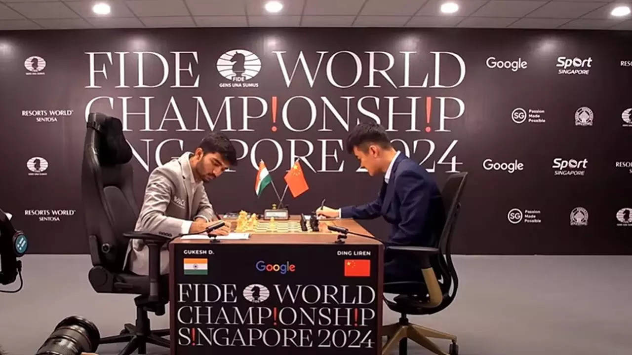 World Chess Championship 2024 Gukesh D vs Ding Liren Live Score Updates From Match 2