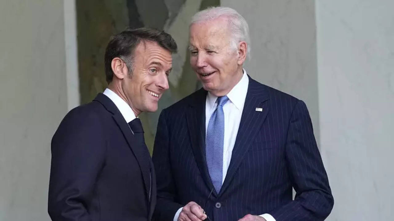 Biden and Macron (AP)