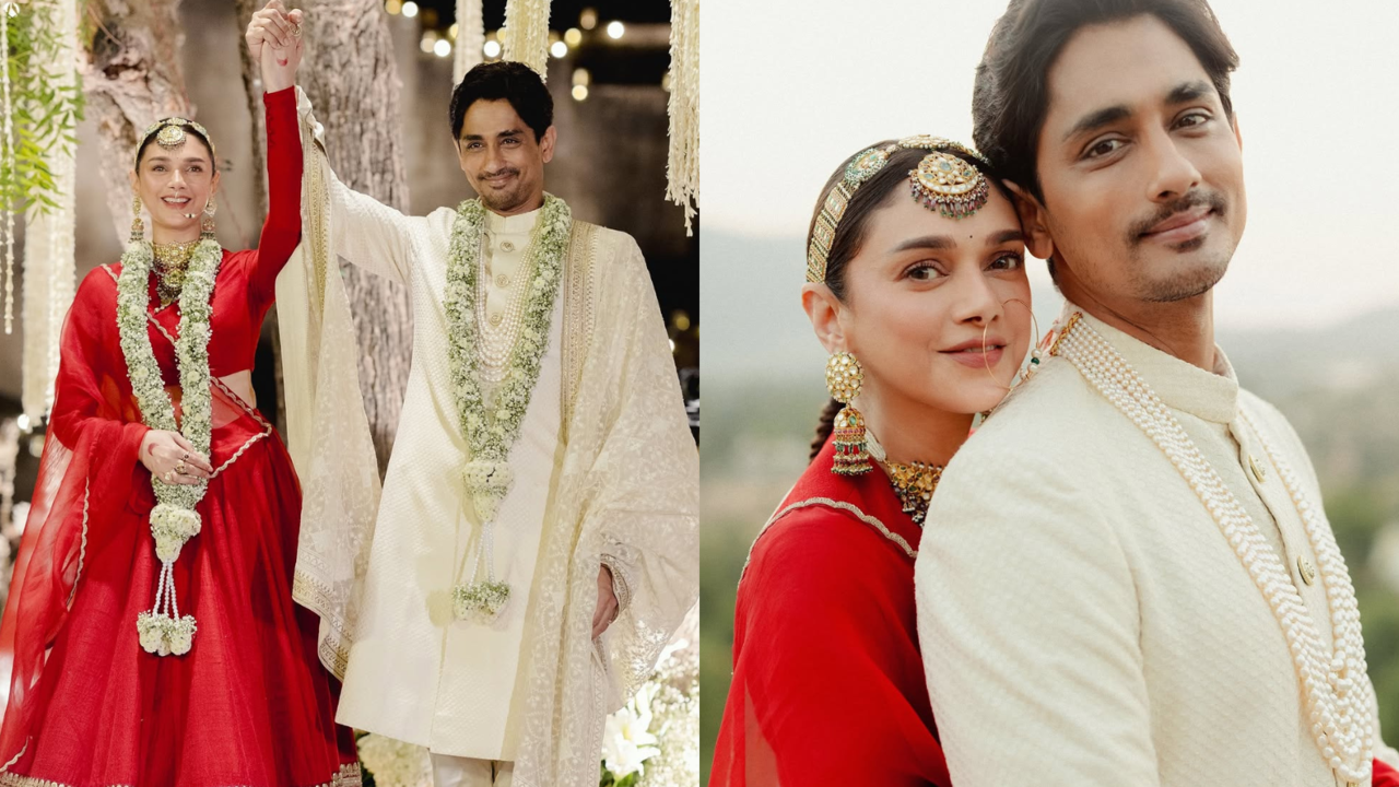 Aditi Rao Hydari, Siddharth Get Married For Second Time At Rajasthan's Alila Fort Bishangarh. See Dreamy Pics