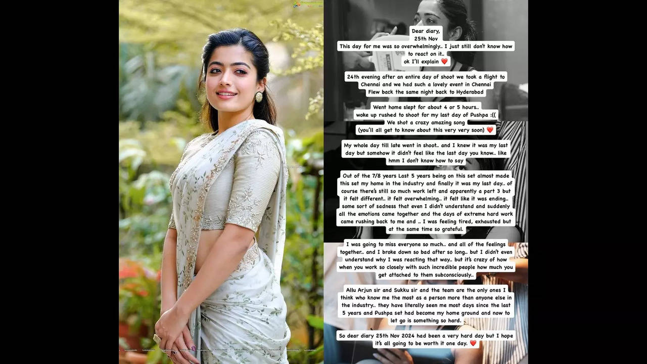 Rashmika Mandanna Pushpa shooting