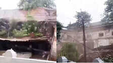 Big old house collapses in no time near Chennai amid cyclone Fangal alert