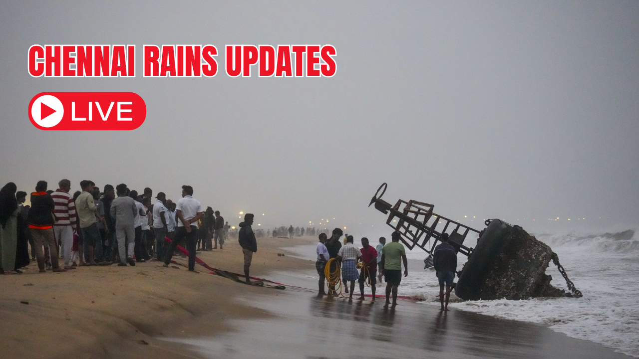 Chennai Rain News LIVE Updates Moderate Rains in Tamil Nadu Today Heavy Showers Expected on Nov 30 and Dec 1-2