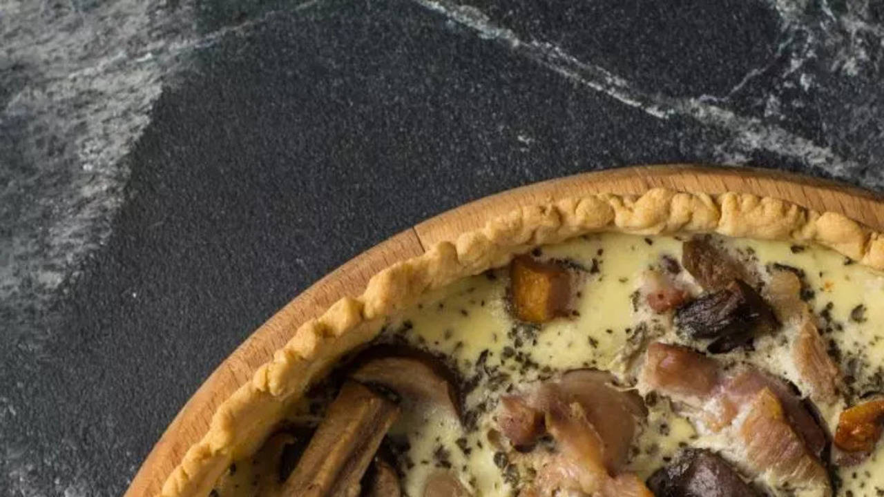 Mushroom Matar Galette