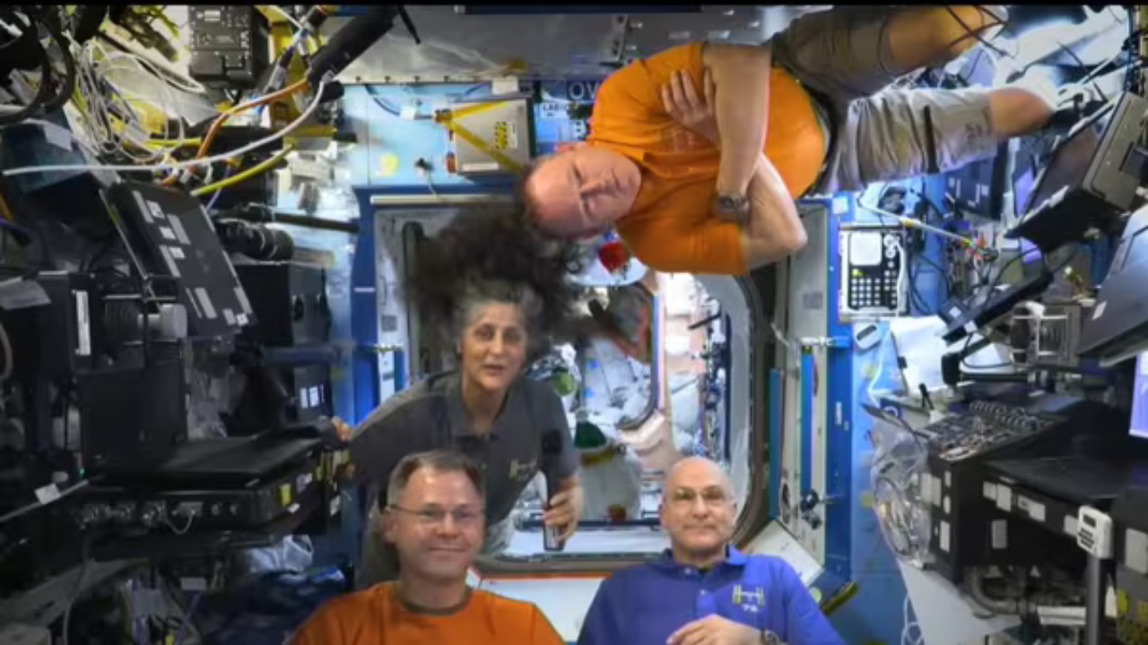 Sunita Williams is celebrating Thanksgiving in space