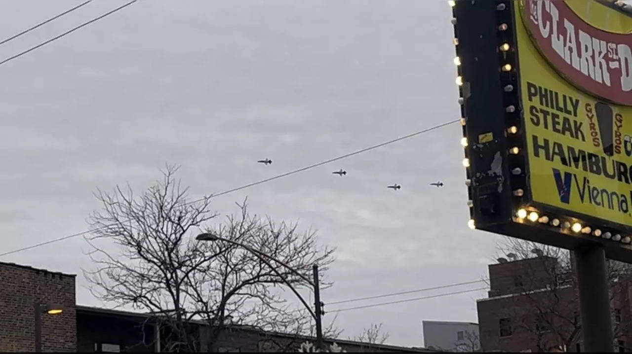 Fighter Jets in Chicago Skies