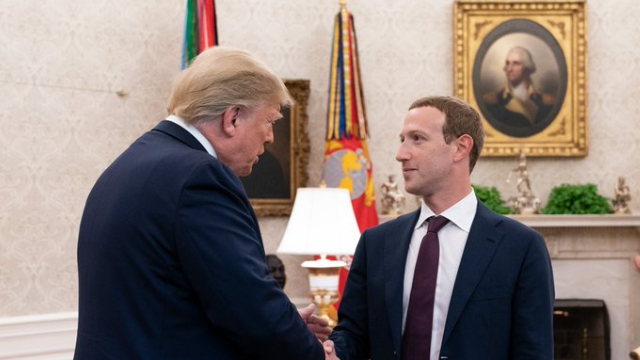 Donald Trump and Mark Zuckerberg