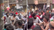Man wearing bra to shoot reel in crowded market of Haryana beaten by shopkeepers - Viral Video
