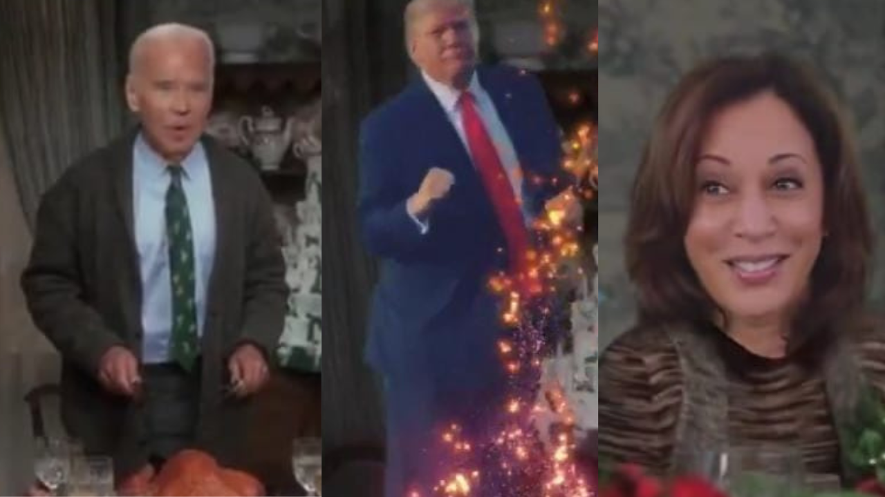 Donald Trump posted an AI video on Thanksgiving