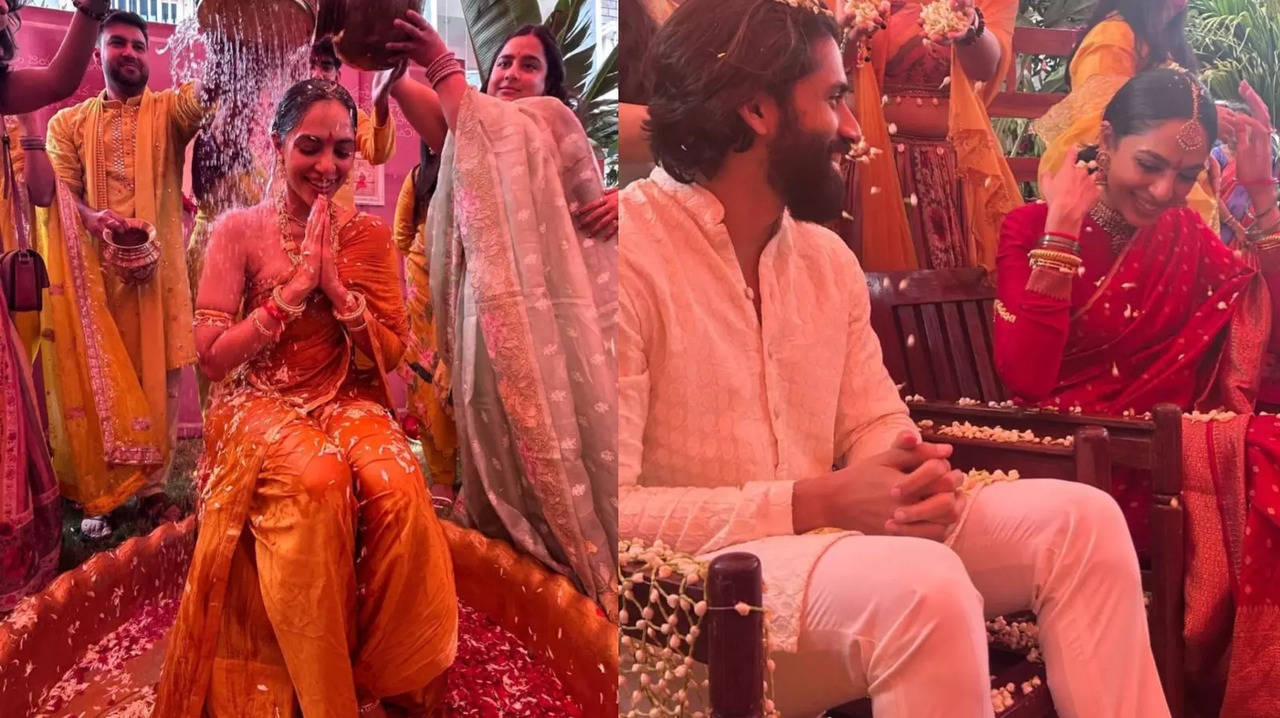 Pre-Wedding Rituals (Mangalasnanam) Of Naga Chaitanya And Sobhita Dhulipala Begin