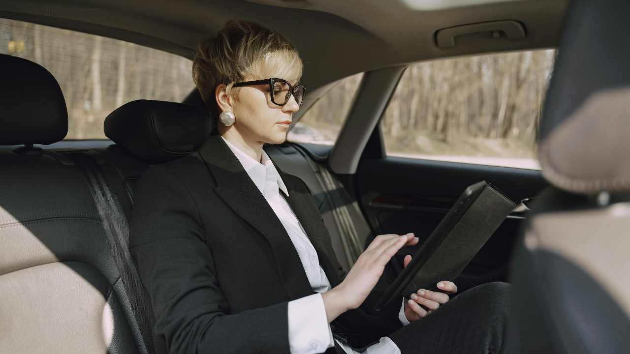 Reading in Car