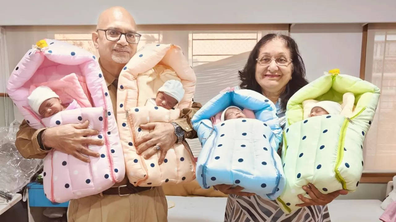 One In 700,000: Rare Quadruplet Girls Born Healthy In Delhi Hospital