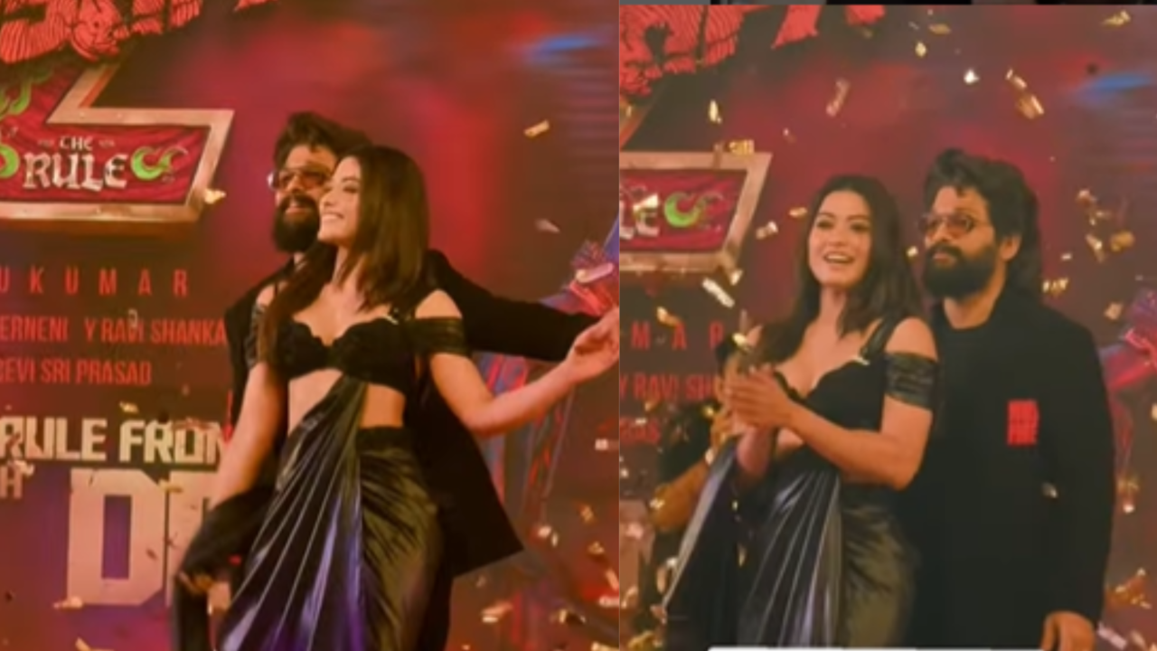 Pushpa 2 Trailer Launch Event: Allu Arjun, Rashmika Mandanna Groove To Angaaron, Turn Heads With Sizzling Chemistry