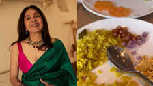 Neena Gupta enjoys a delightful breakfast of Indori Poha with crispy jalebis