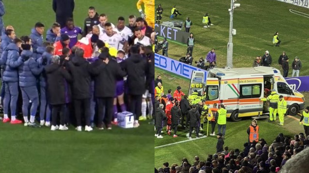 Fiorentina star Edoardo Bove collapsed on Sunday