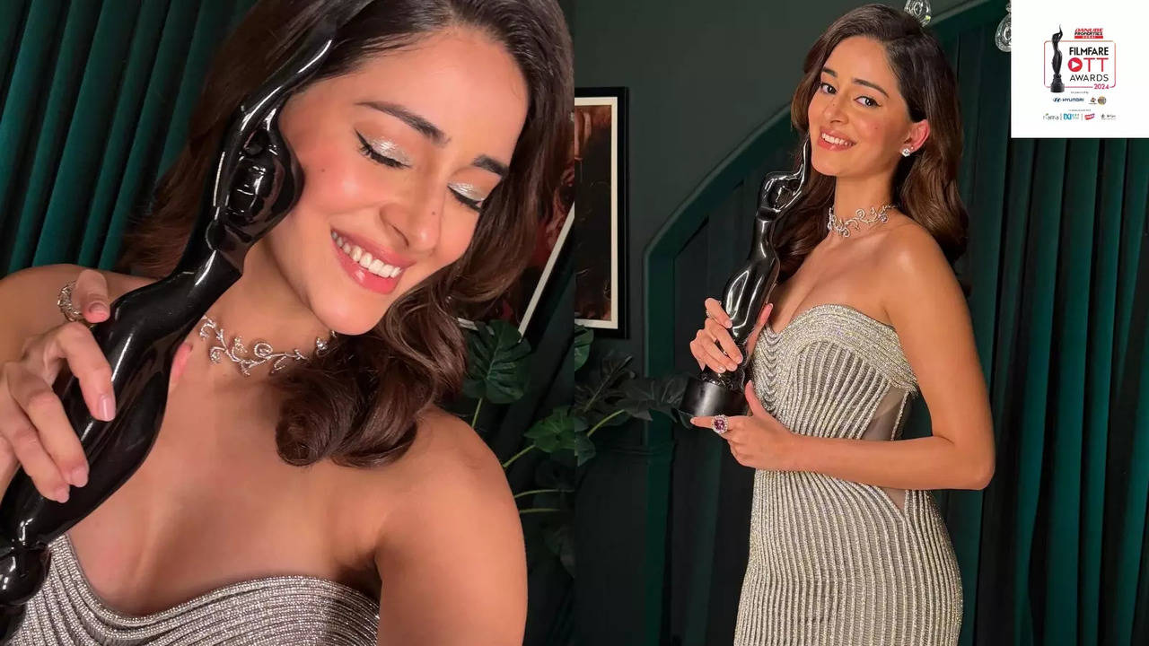 Danube Properties Filmfare OTT Awards 2024: Ananya Panday Goes Full Filmy In SRK Style Winning Post