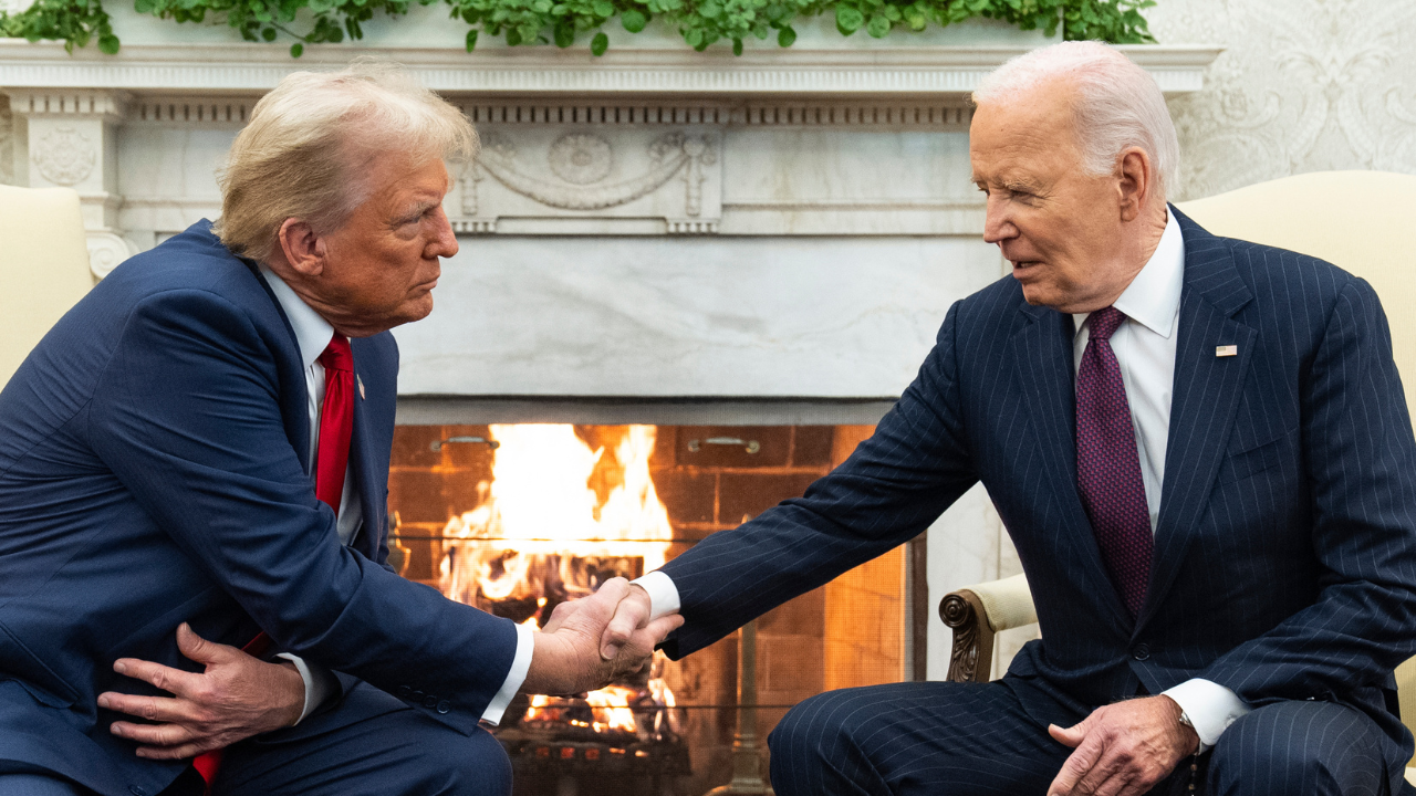 Trump and Joe Biden 