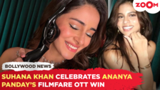 Suhana Khan celebrates Ananya Panday's Filmfare OTT win Best Friend Best Actress