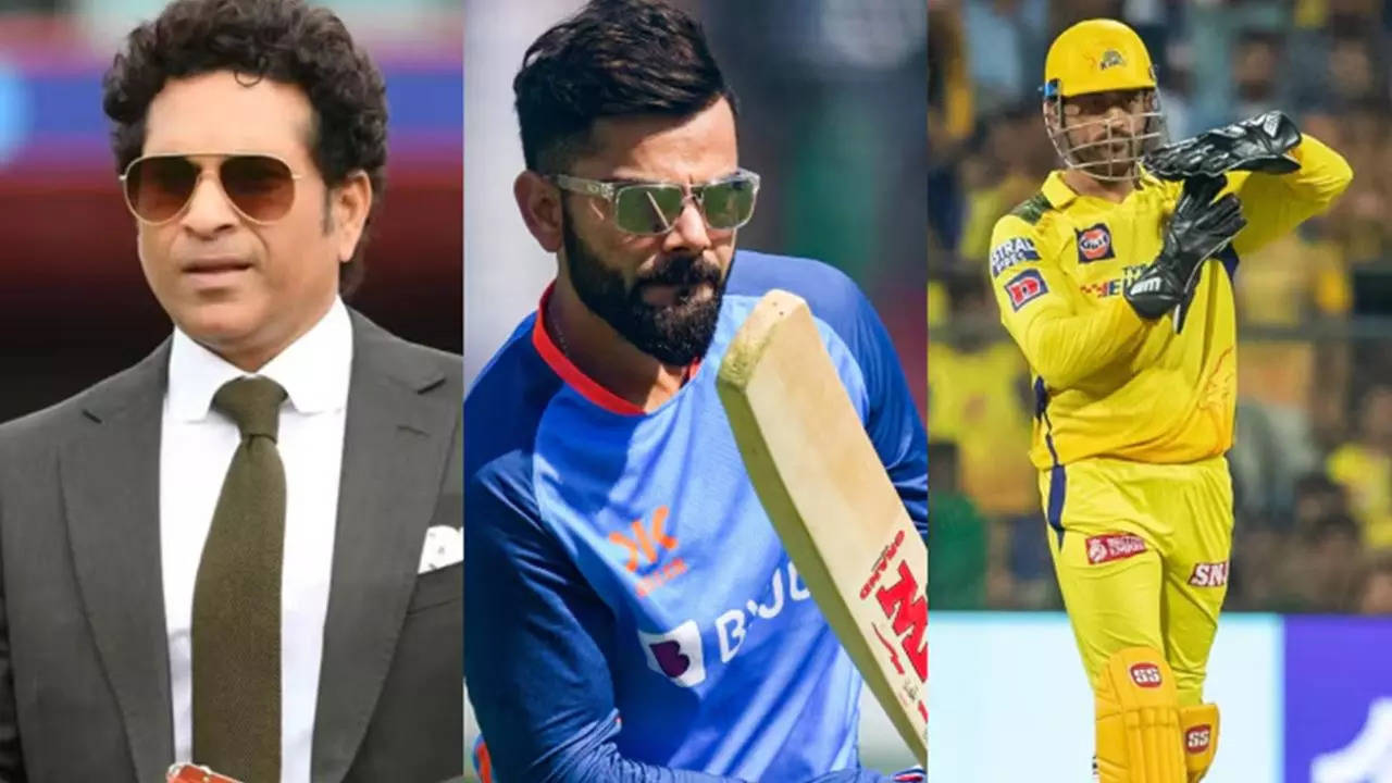 Sachin Tendulkar, Virat Kohli and MS Dhoni