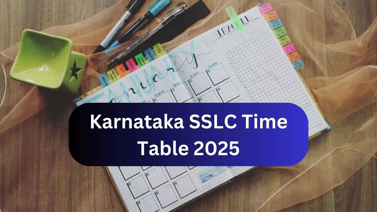 Karnataka SSLC Time Table 2025 Out