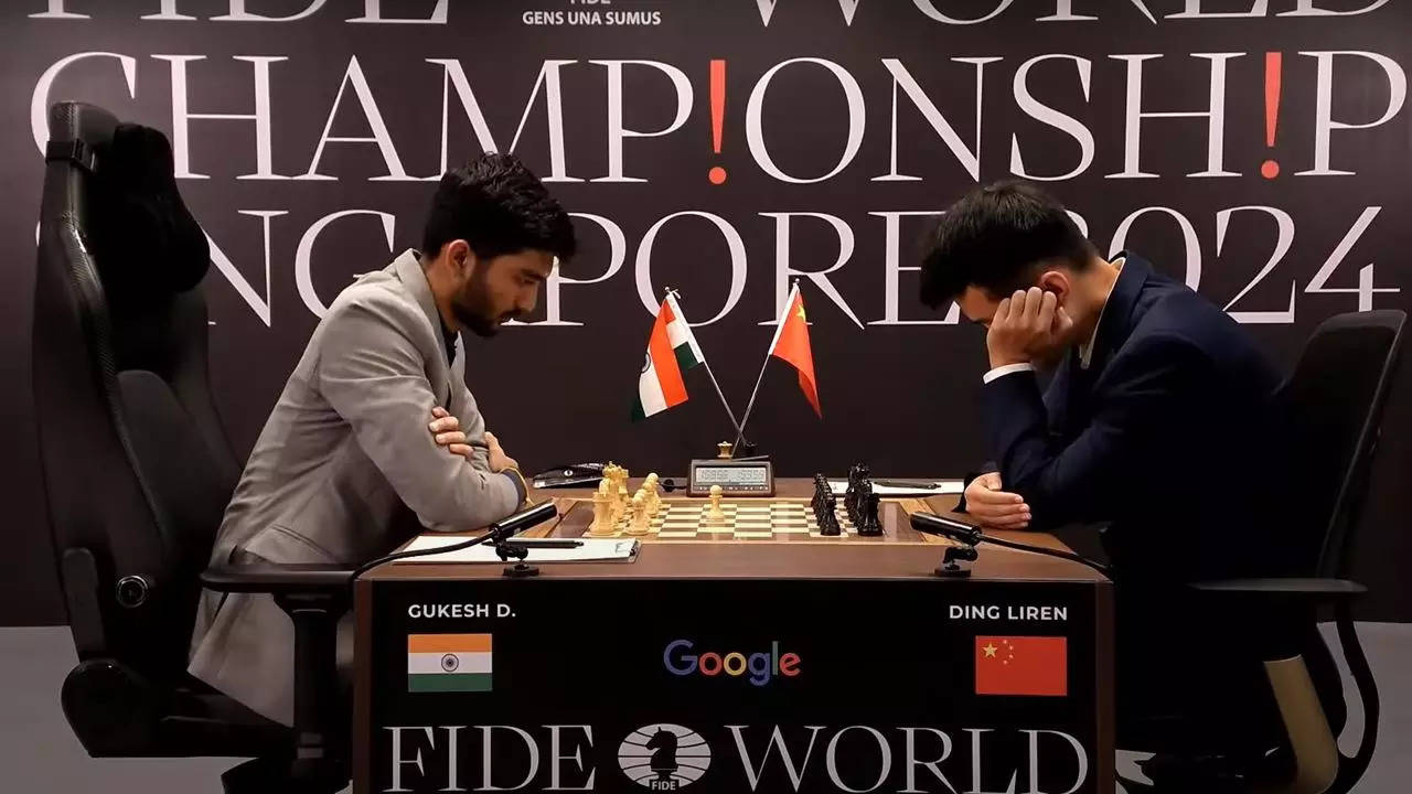 World Chess Championship 2024 Game 7 Highlights Gukesh vs Ding Liren Ends in a Dramatic Draw But Did India Star Bottle it in the End 