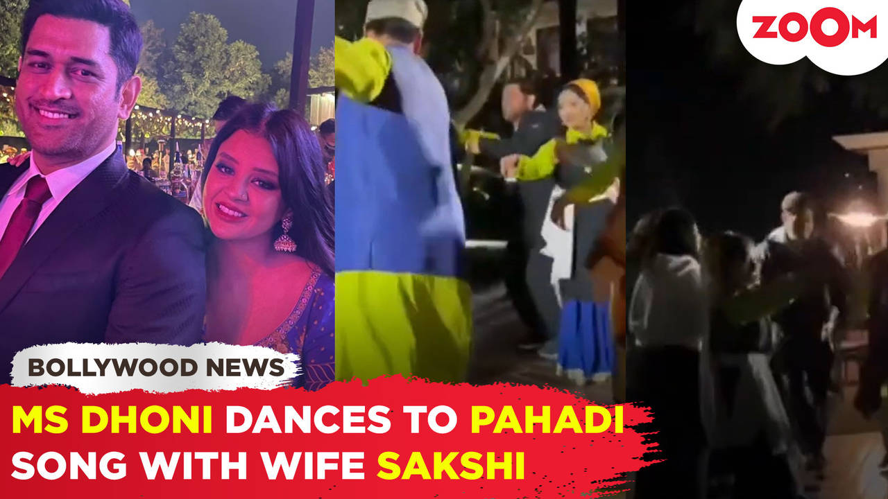 ms dhoni seen grooving to a pahadi song with wife sakshi in rishikesh; video goes viral!