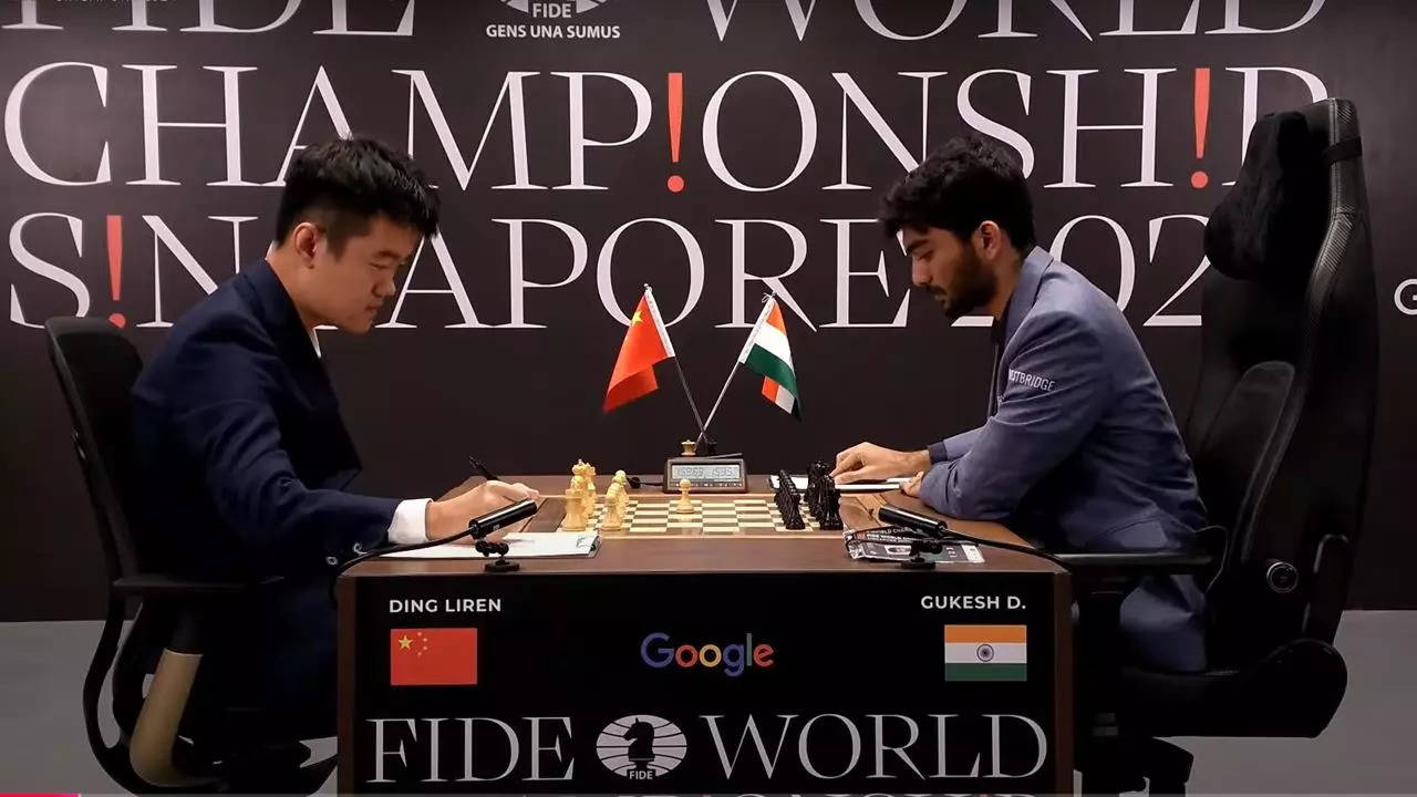 World Chess Championship 2024 Game 8 Live Gukesh vs Ding Liren Live Score Updates From Singapore