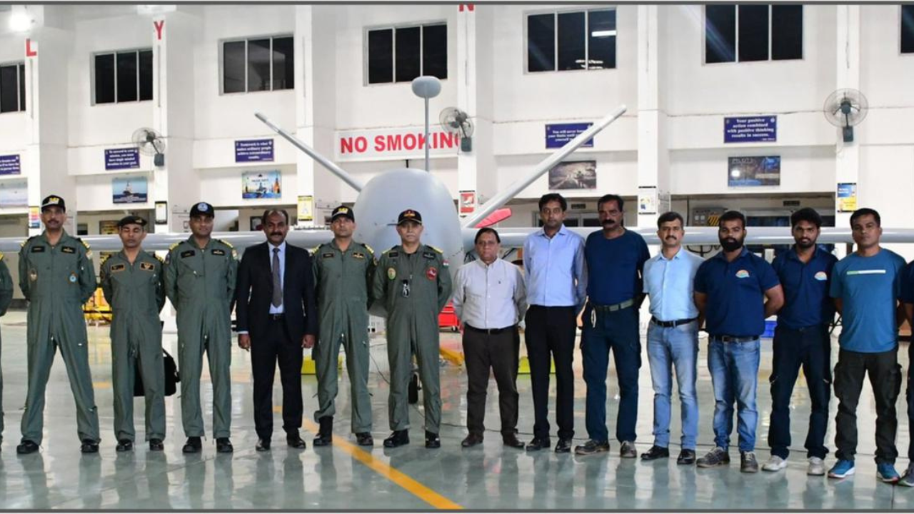 Adani Defence Delivers 2nd Drishti-10 Drone To Navy