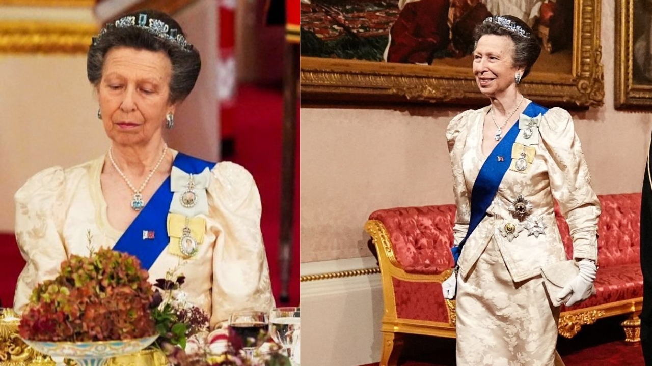 Princess Anne rewears a 40-year-old dress