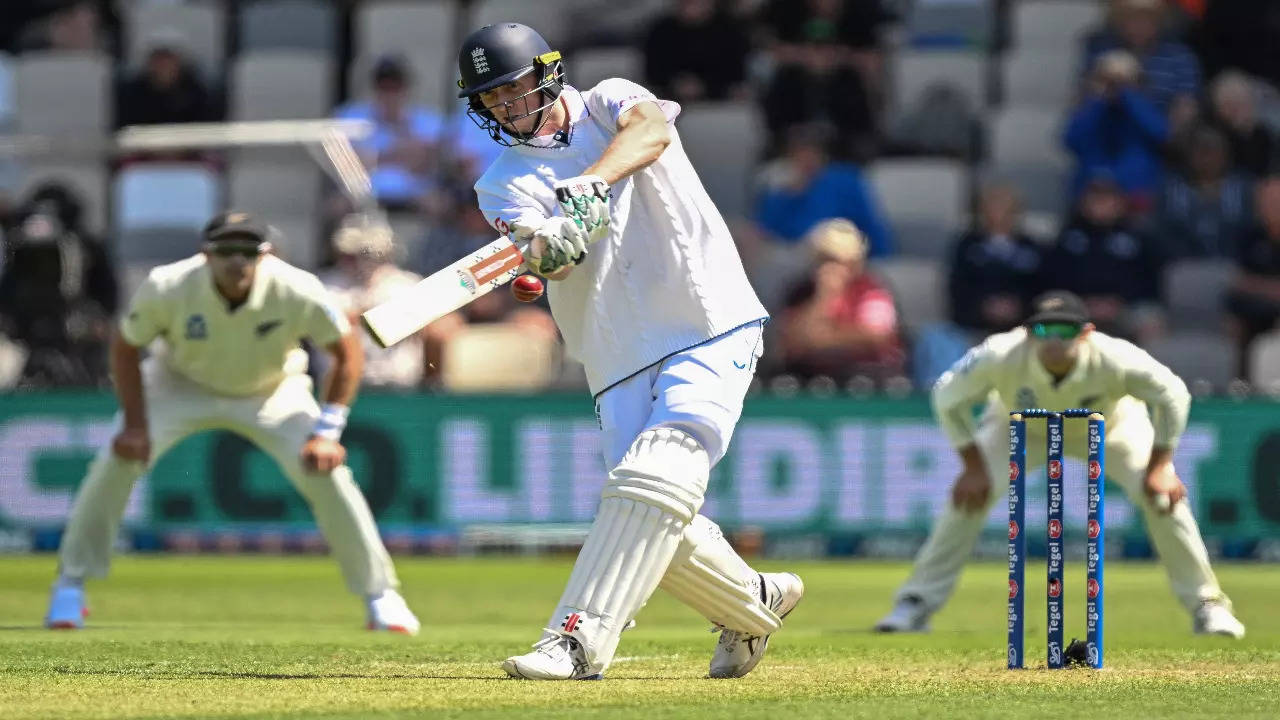 Zak Crawley in action against New Zealand