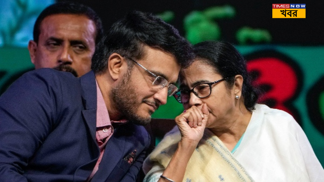 Sourav Ganguly and Mamata Banerjee