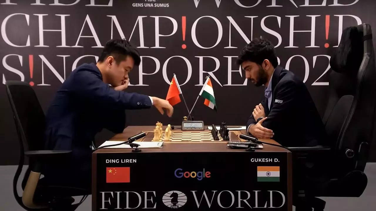 World Chess Championship 2024, Game 10 live Gukesh vs Ding Liren Live