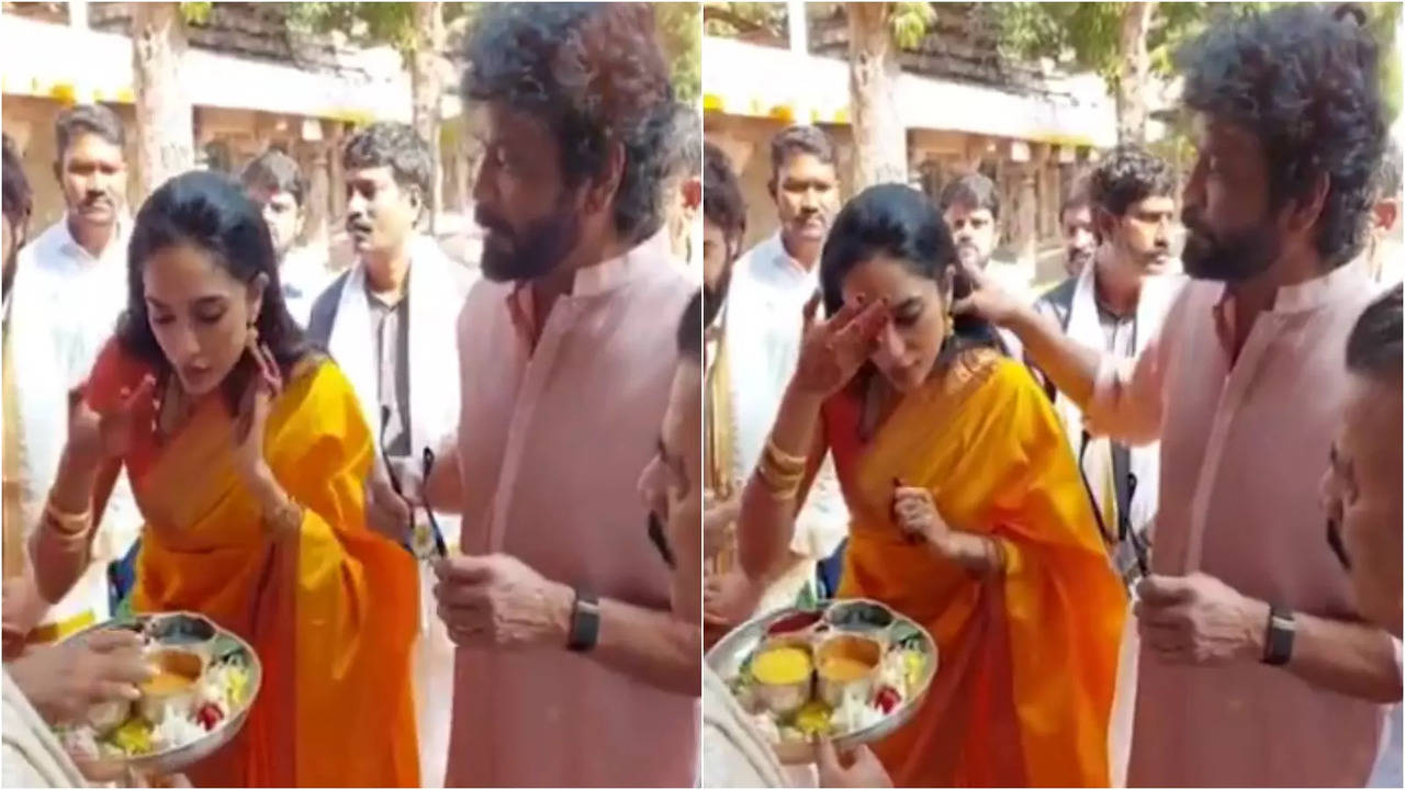 Nagarjuna Gently Brushes Daughter-In-Law Sobhita Dhulipala's Hair Behind During Temple Visit | WATCH