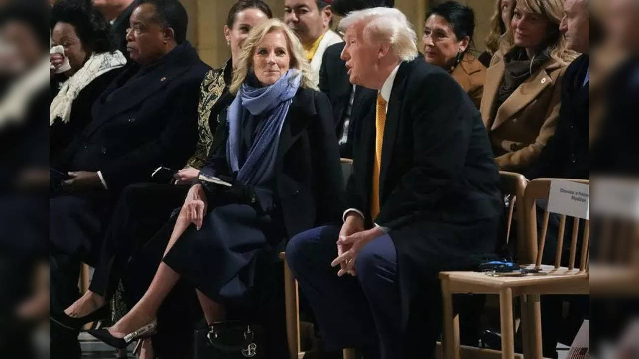 Trump Sitting Next To Jill and Ashley Biden