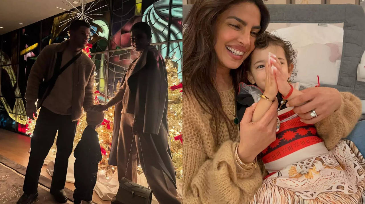 Priyanka Chopra's 'Little Magic Moment' In NYC With Nick, Malti Is All About Christmas Trees, Nail Extensions And Family Fun