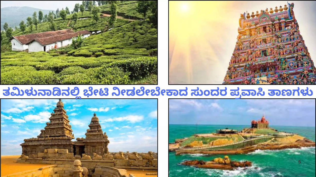 ತಮಿಳುನಾಡಿನಲ್ಲಿ ಭೇಟಿ ನೀಡಲೇಬೇಕಾದ ಸುಂದರ ಪ್ರವಾಸಿ ತಾಣಗಳು