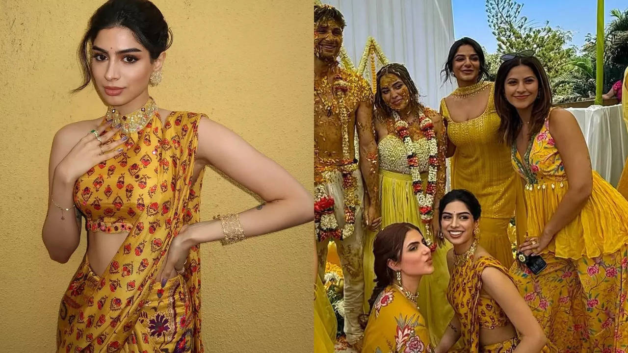 Khushi Kapoor Turns Yellow Doll As She Shares Pics From Anurag Kashyap's Daughter Aaliyah's Haldi Ceremony