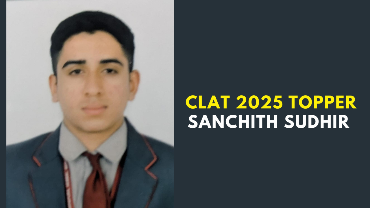 CLAT 2025 Toppers: Bengaluru Boy Sanchith Rau Emerges as State Topper, Secures AIR 10