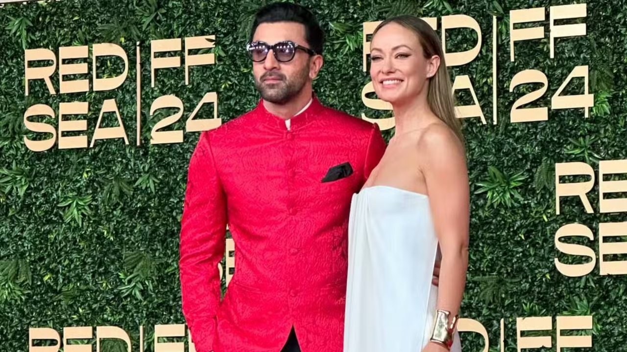 Ranbir Kapoor And Olivia Wilde Dazzle Together At Red Sea Film Festival Red Carpet