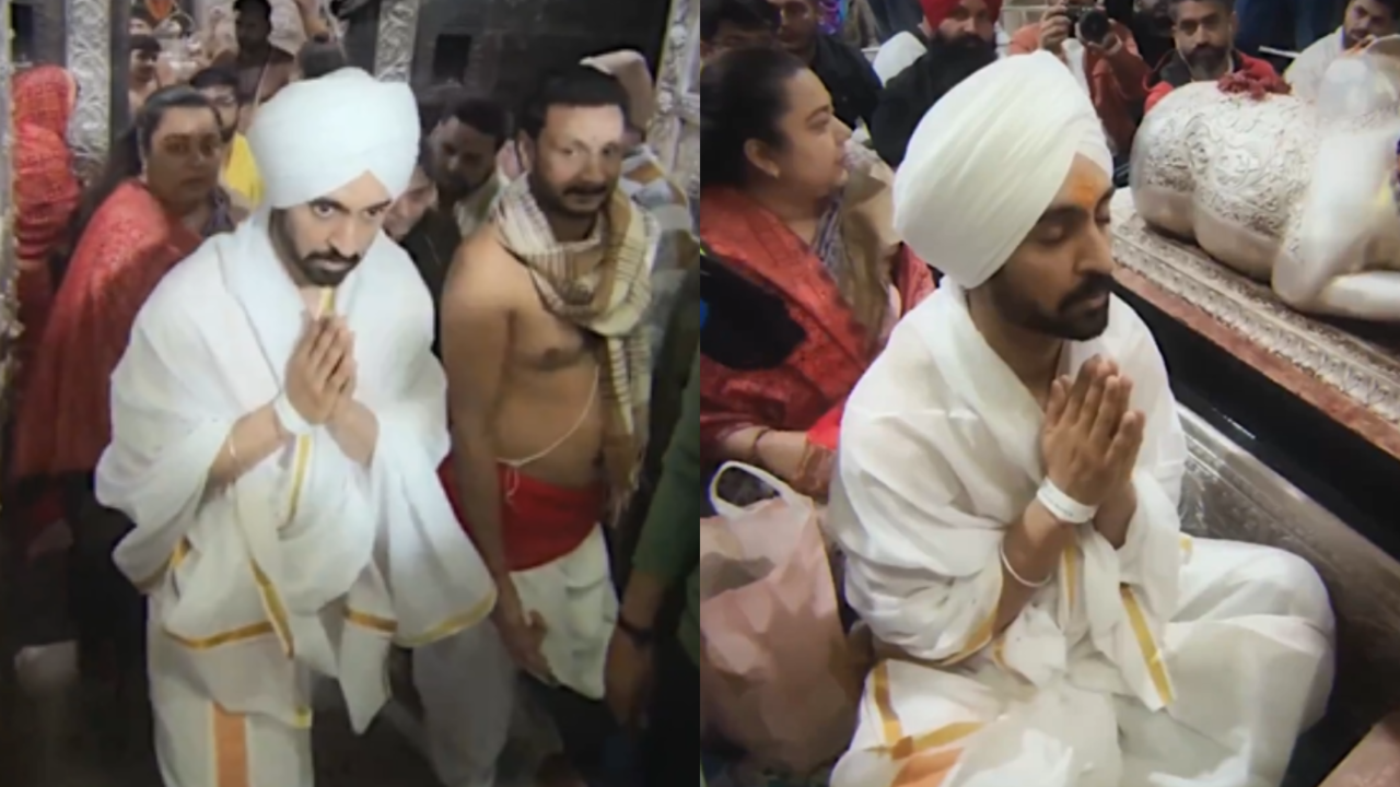 Diljit Dosanjh Seeks Blessings, Attends Bhasma Aarti At Mahakaleshwar Temple In Ujjain, Writes 'Jai Shri MAHAKAL'