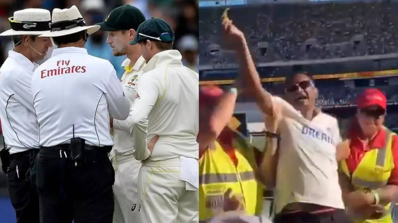 [WATCH] India Fan Invokes Infamous 'Sandpapergate' Scandal During IND Vs AUS 2nd Test At Adelaide, Thrown Out Of Stadium