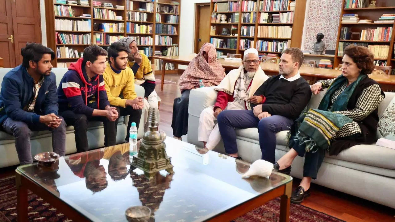 Rahul Gandhi and Priyanka Gandhi-Vadra host Sambhal violence victims at 10 Janpath