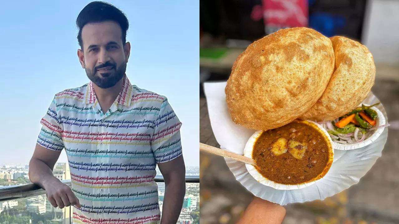 Irfan Pathan Enjoys Chole Bhature