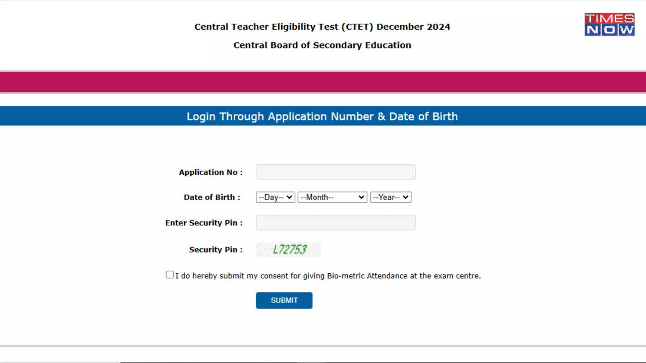 CTET Admit Card 2024 Released on ctet.nic.in, Direct Link