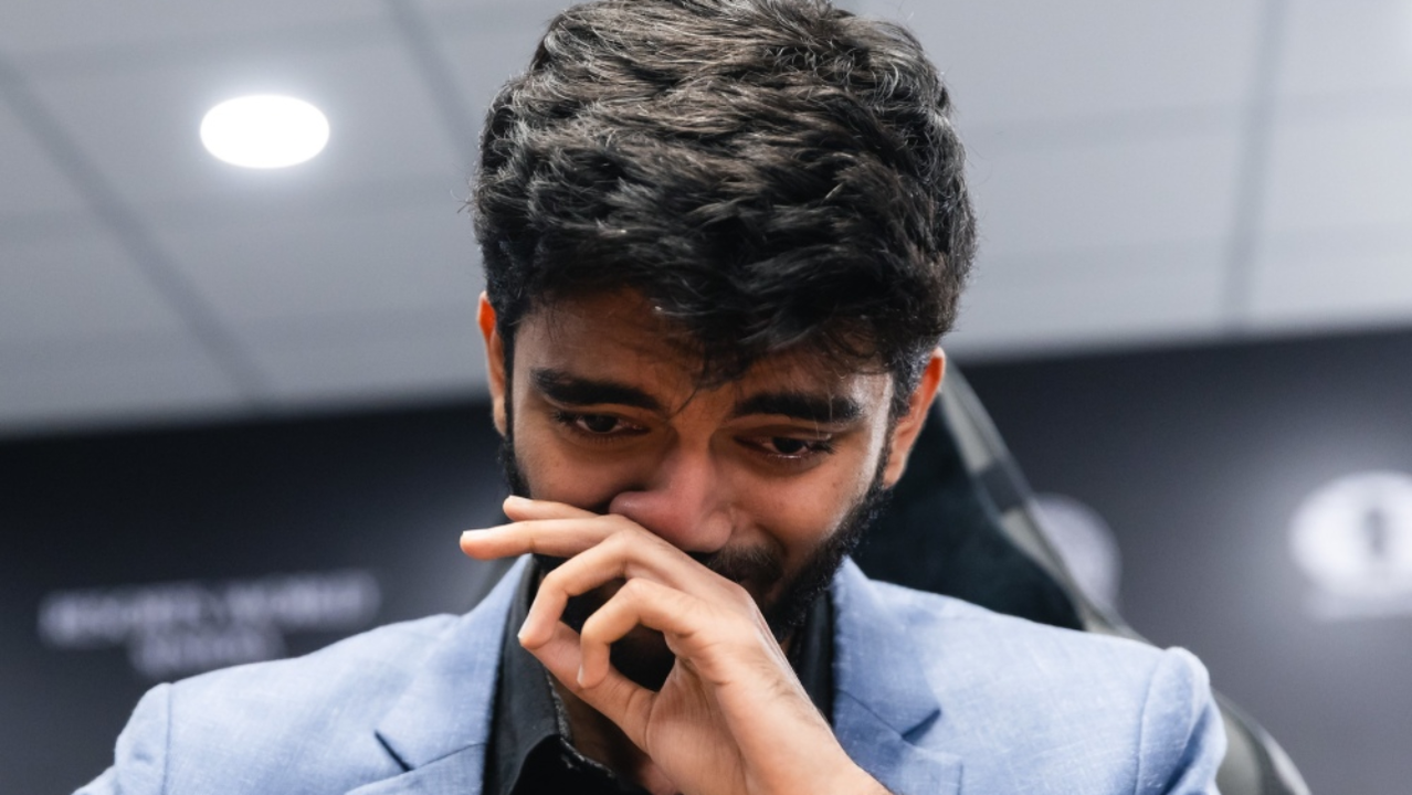 Gukesh World Champion crying FIDE